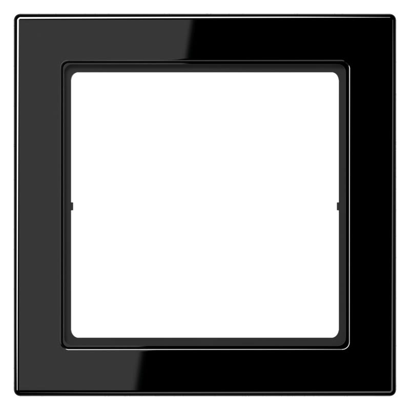 Jung - Cadre 1 poste / LS FLAT DESIGN Noir