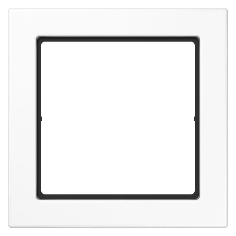 Jung - Cadre 1 poste / LS FLAT DESIGN Blanc