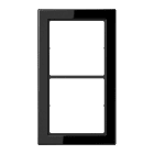 Jung - Cadre 2 postes / LS FLAT DESIGN Noir