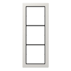 Jung - Cadre 3 postes / LS FLAT DESIGN Gris clair