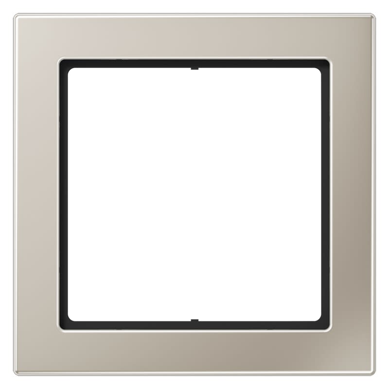 Jung - Cadre 1 poste / LS FLAT DESIGN Métal Inox