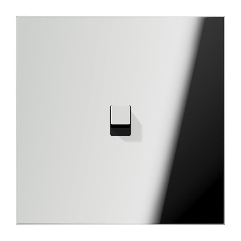 Jung - Enjoliveur simple doigt avec 1 levier Carré / LS 1912 Chrome