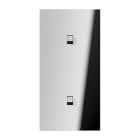 Jung - Enjoliveur 2 modules vertical avec 1+1 leviers Carré / LS 1912 Chrome