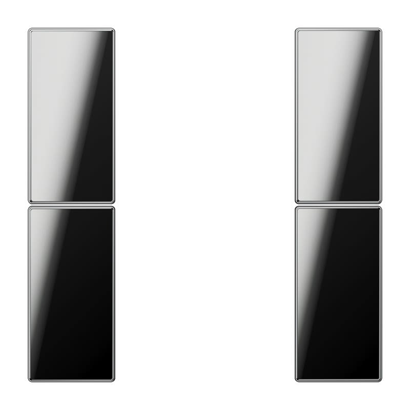 Jung - Kit touche complet 2 voies platine F50 / LS 990 Chrome