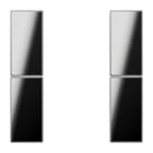 Jung - Kit touche complet 2 voies platine F50 / LS 990 Chrome