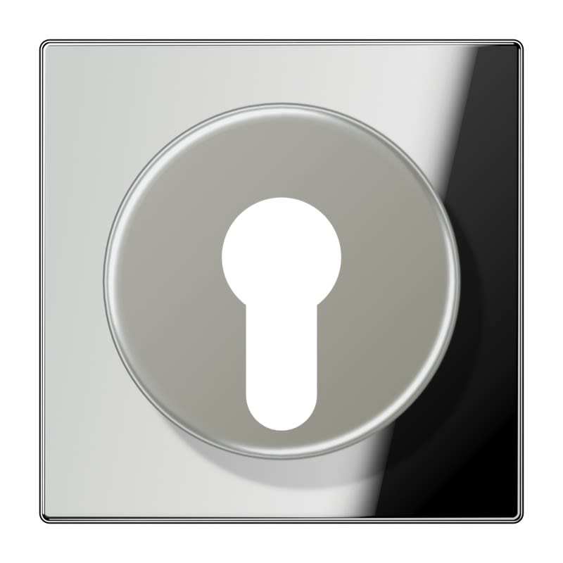 Jung - Enjoliveur pour IN et BP à clé version haute / LS 990 Chrome