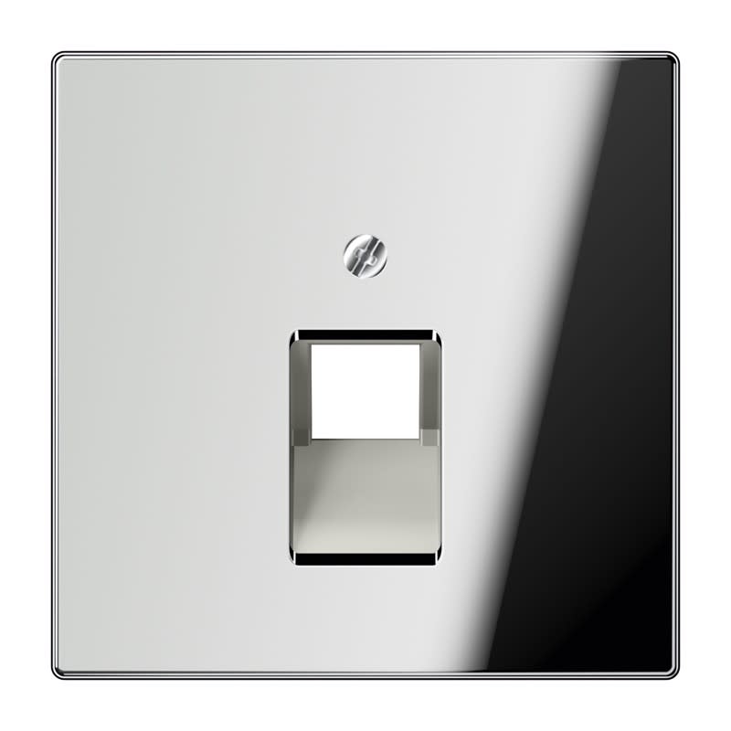 Jung - Enjoliveur pour simple prise IAE/UAE / LS 990 Chrome