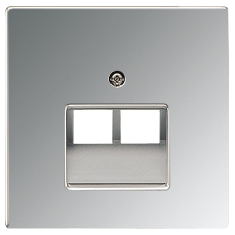 Jung - Enjoliveur pour double prise IAE/UAE / LS 990 Chrome