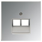 Jung - Enjoliveur pour double prise IAE/UAE / LS 990 Chrome