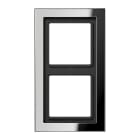 Jung - Cadre 2 postes / LS DESIGN Chrome