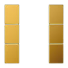 Jung - Kit touche complet 3 voies platine F50 / LS 990 Doré