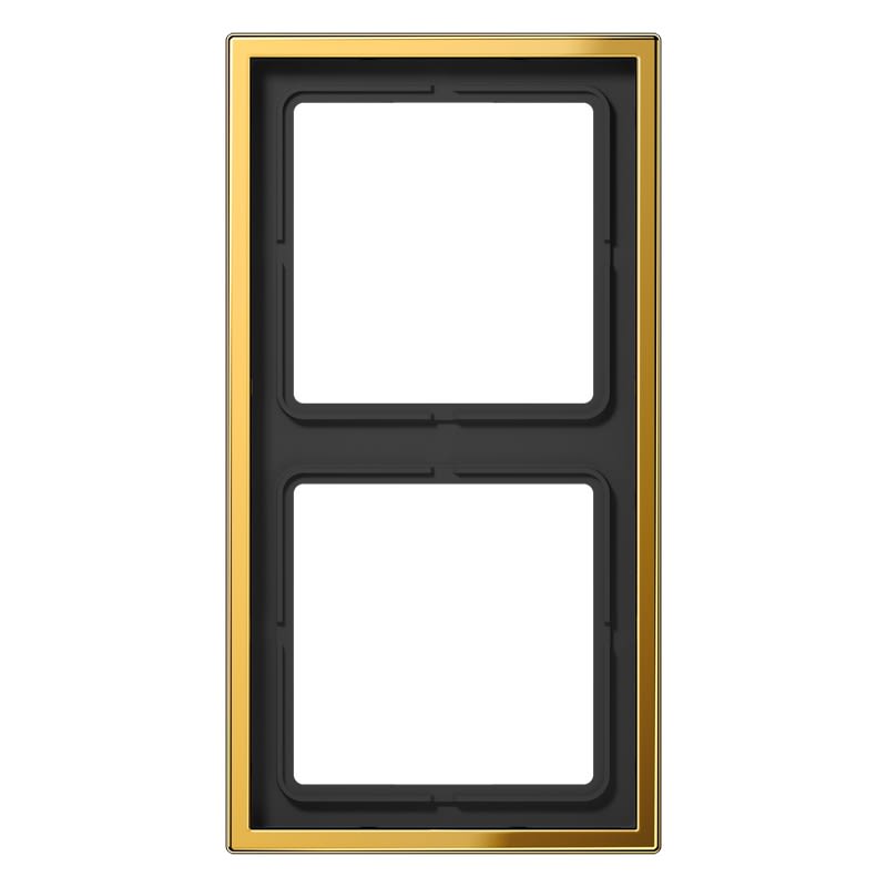 Jung - Cadre 2 postes / LS 990 Doré