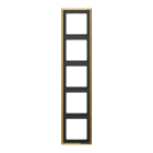 Jung - Cadre 5 postes / LS 990 Doré