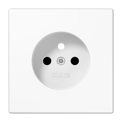 Jung - Enjo pour prise Franco/Belge / LS 990 Blanc