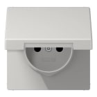 Jung - Enjo prise 2P+T avc couvercle / LS990 IP44 Gris clair