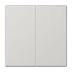 Jung - Enjoliveur 2 voies pour mécanisme variapush 1712DE / LS990 Gris clair