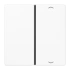 Jung - Touche 1 voie avec flèches platine F40 / LS 990 Blanc