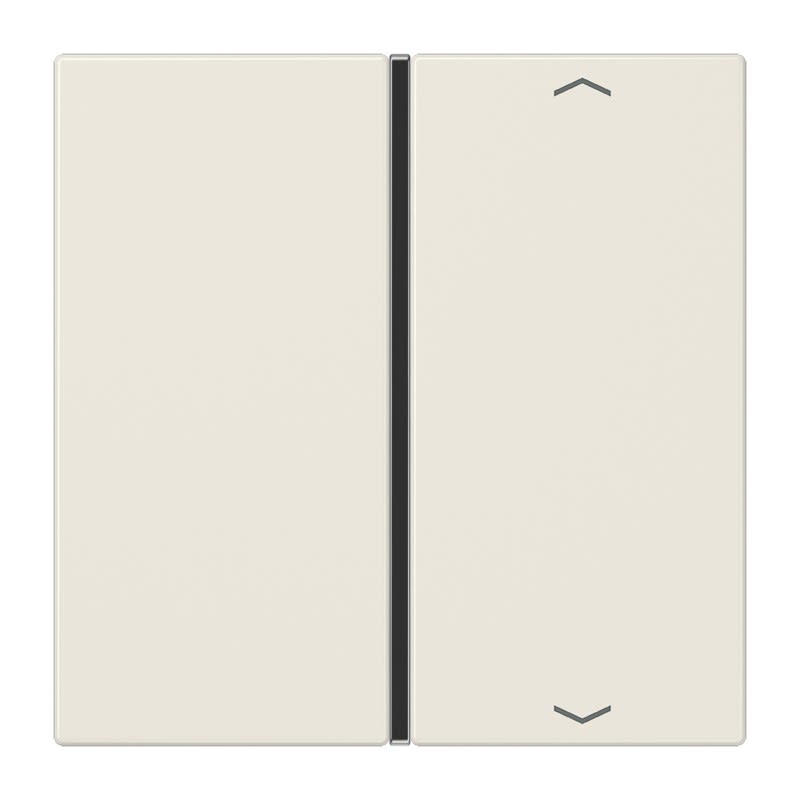 Jung - Touche 1 voie avec flèches platine F40 / LS 990 Ivoire