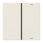 Jung - Touche 1 voie avec flèches platine F40 / LS 990 Ivoire