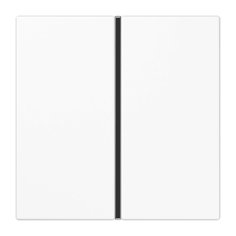 Jung - Kit touche complet 1 voie platine F40 / LS 990 Blanc