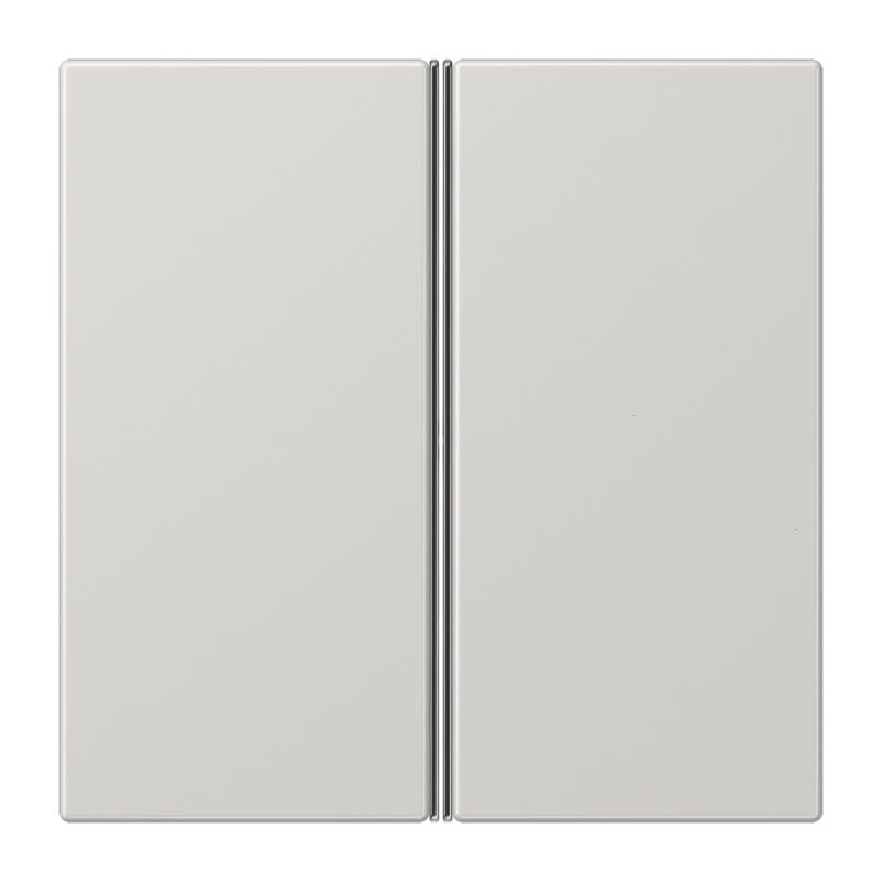 Jung - Kit touche complet 2 voies platine F40 / LS 990 Gris clair