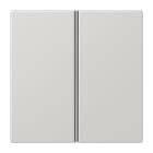 Jung - Kit touche complet 2 voies platine F40 / LS 990 Gris clair