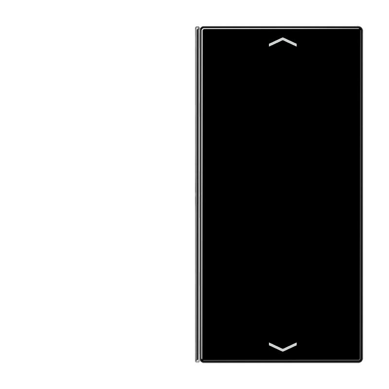 Jung - Touche 2 voies avec flèches platine F40 / LS 990 Noir