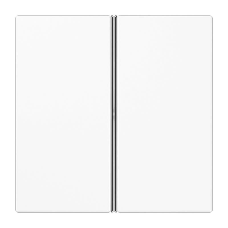 Jung - Kit touche complet 2 voies platine F40 / LS 990 Blanc