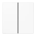 Jung - Kit touche complet 2 voies platine F40 / LS 990 Blanc