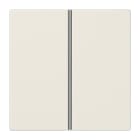 Jung - Kit touche complet 2 voies platine F40 / LS 990 Ivoire