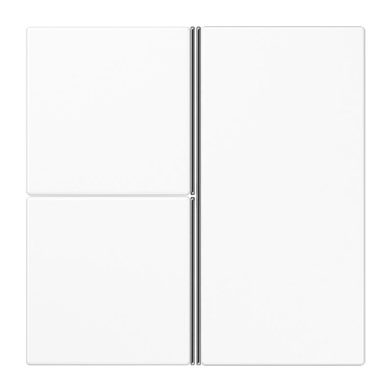 Jung - Kit touche complet 3 voies platine F40 / LS 990 Blanc