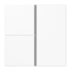 Jung - Kit touche complet 3 voies platine F40 / LS 990 Blanc