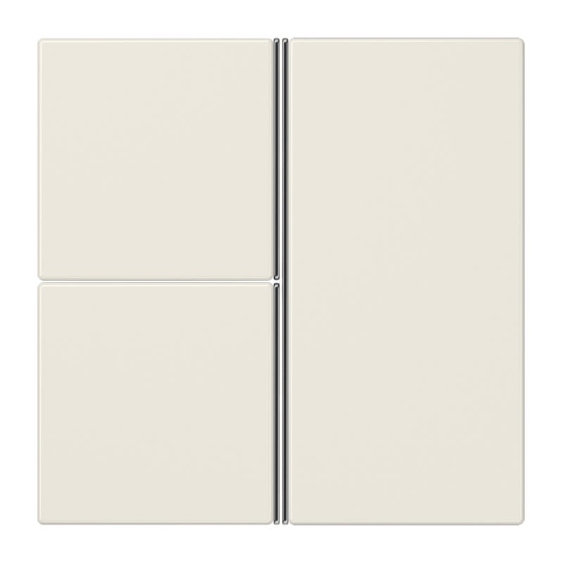 Jung - Kit touche complet 3 voies platine F40 / LS 990 Ivoire