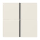 Jung - Kit touche complet 4 voies platine F40 / LS 990 Ivoire