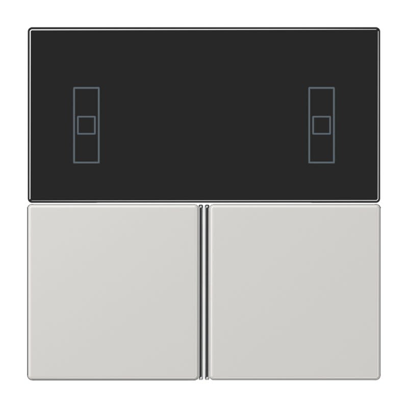 Jung - Kit touche pour régulateur KNX Art. 4093KRMTSD / LS 990 Gris clair