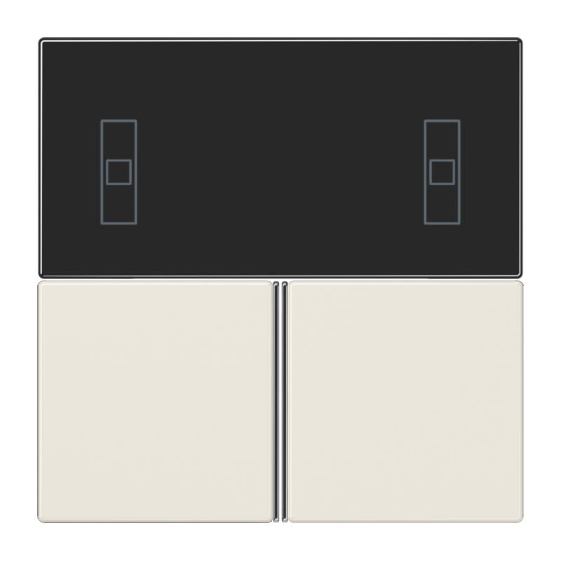 Jung - Kit touche pour régulateur KNX Art. 4093KRMTSD / LS 990 Ivoire