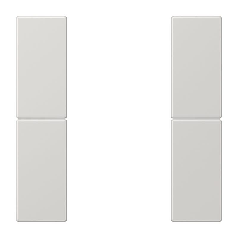 Jung - Kit touche complet 2 voies F50 / LS 990 Gris clair