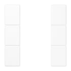 Jung - Kit touche complet 3 voies F50 / LS 990 Blanc