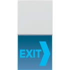 Jung - Signal lumineux LED "Information" bleu / LS 990 Gris clair