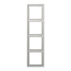Jung - Cadre 4 postes / LS 990 Gris clair