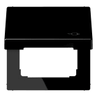 Jung - Enjoliveur couvercle symbole prise / LS 990 Noir