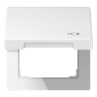 Jung - Enjoliveur couvercle symbole prise / LS 990 Blanc