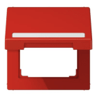 Jung - Enjoliveur couvercle avec porte étiquette / LS 990 Rouge