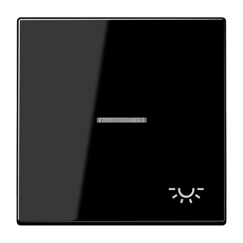Jung - Enjo avec symb "lumière" à voyant / LS 990 Noir