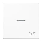 Jung - Enjo avec symb "lumière" à voyant / LS 990 Blanc