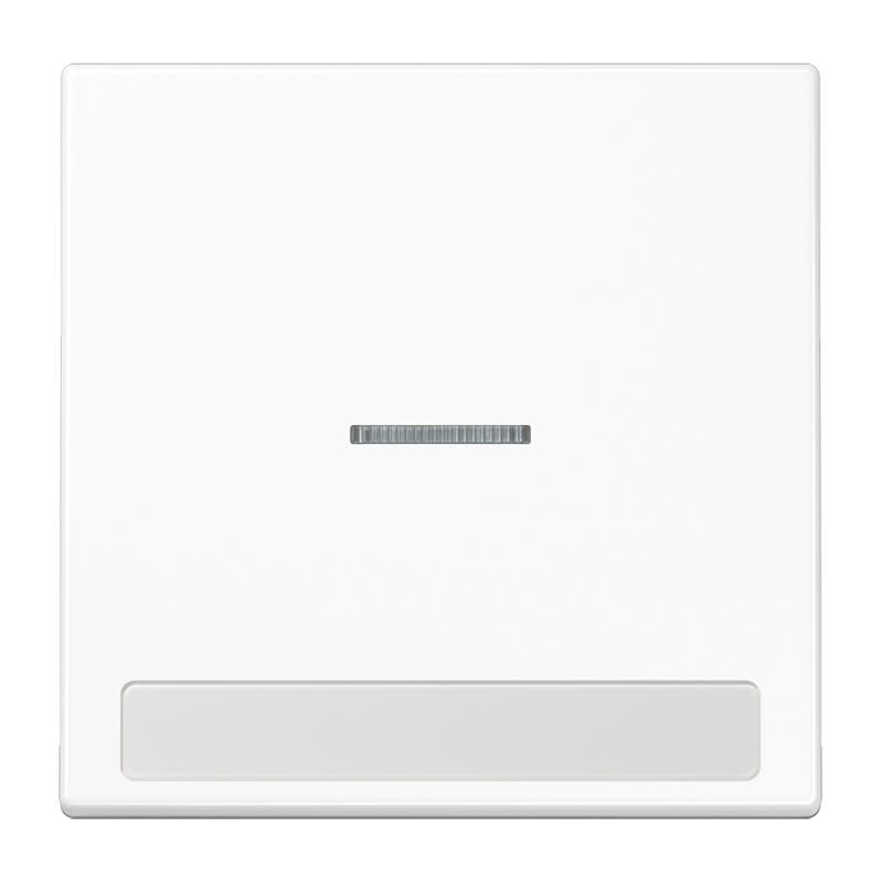 Jung - Enjoliveur simple touche porte étiquette & témoin / LS 990 Blanc