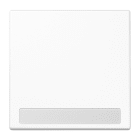 Jung - Enjoliveur simple touche porte étiquette / LS 990 Blanc