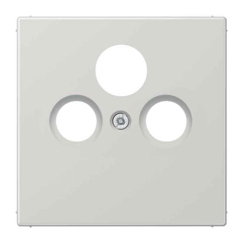 Jung - Enjoliveur pour prise TV-FM-SAT / LS 990 Gris clair