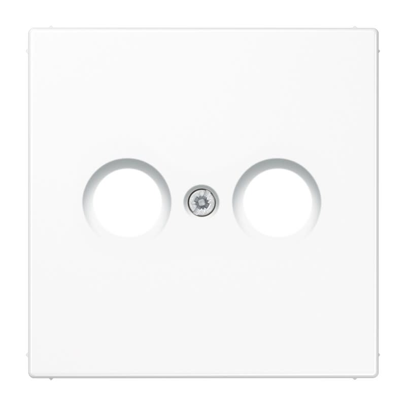 Jung - Enjoliveur pour prise TV-FM / LS 990 Blanc