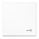 Jung - Enjoliveur simple touche avec symbole "gâche" / LS 990 Blanc